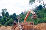 Nóng tình trạng khai thác vàng sa khoáng trái phép 