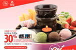 Ưu đãi tới 50% tại Kem Fanny và Hollys Coffee vói thẻ Maritime Bank MasterCard 