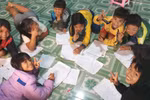 Học trò trường Húc ôn bài những ngày chống dịch Covid-19