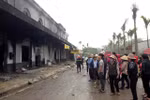 Hàng trăm tiểu thương khóc ròng nhìn chợ Phố Hiến bị thiêu rụi