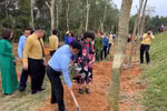 "Tết trồng cây nhớ ơn Bác Hồ" tại Đền Chung Sơn: Gieo mầm xanh, gặt hy vọng