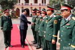 Chủ tịch nước Lương Cường thăm chúc Tết cán bộ, chiến sĩ Quân khu 9