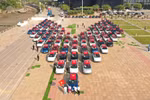 Kỷ lục Việt Nam: 100 xe ô tô điện VF e34 chinh phục địa đầu tổ quốc