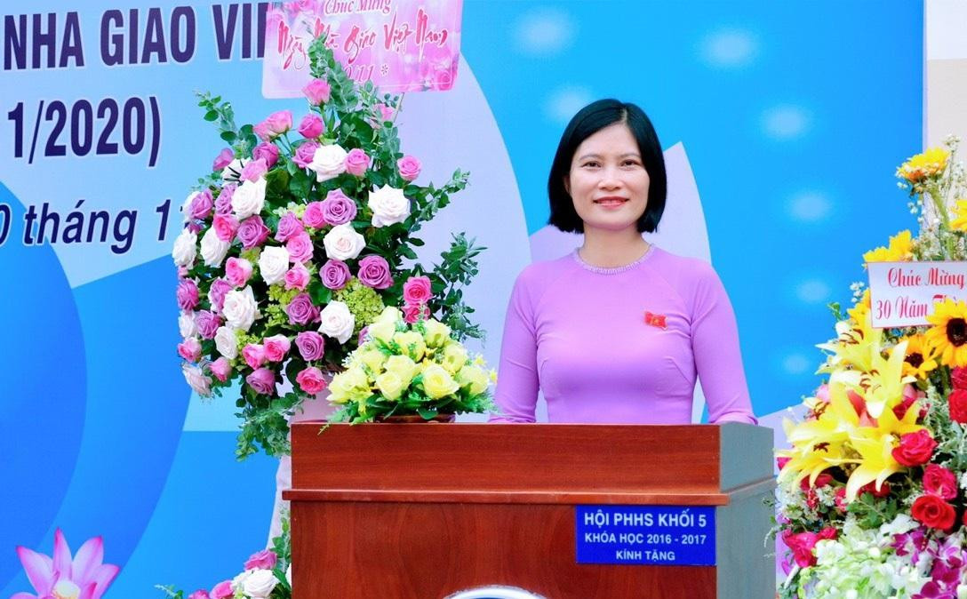 Cô Trần Thị Nhàn - Hiệu trưởng trường Tiểu học Thắng Nhất, Thành phố Vũng Tàu. Ảnh: Nhà trường cung cấp
