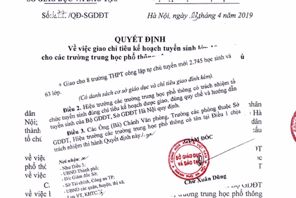 Các học sinh được vào thẳng lớp 10 ở Hà Nội, không phải thi ảnh 2