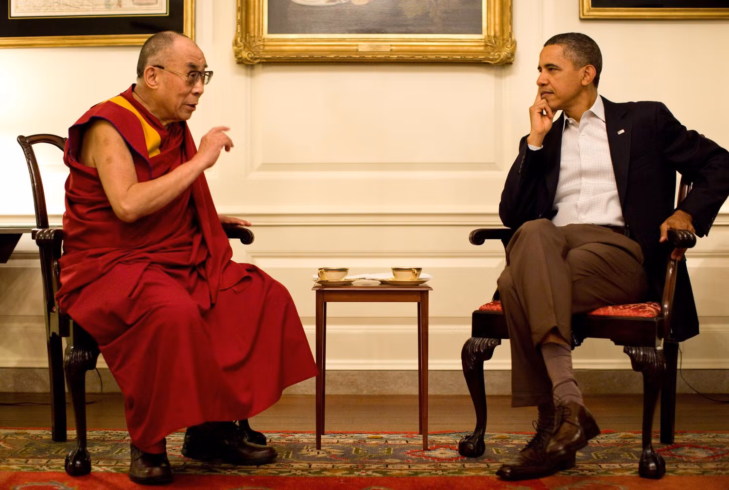 Tổng thống Mỹ Obama tiếp nhà lãnh đạo tinh thần Tây Tạng Đạt Lai Lạt Ma.