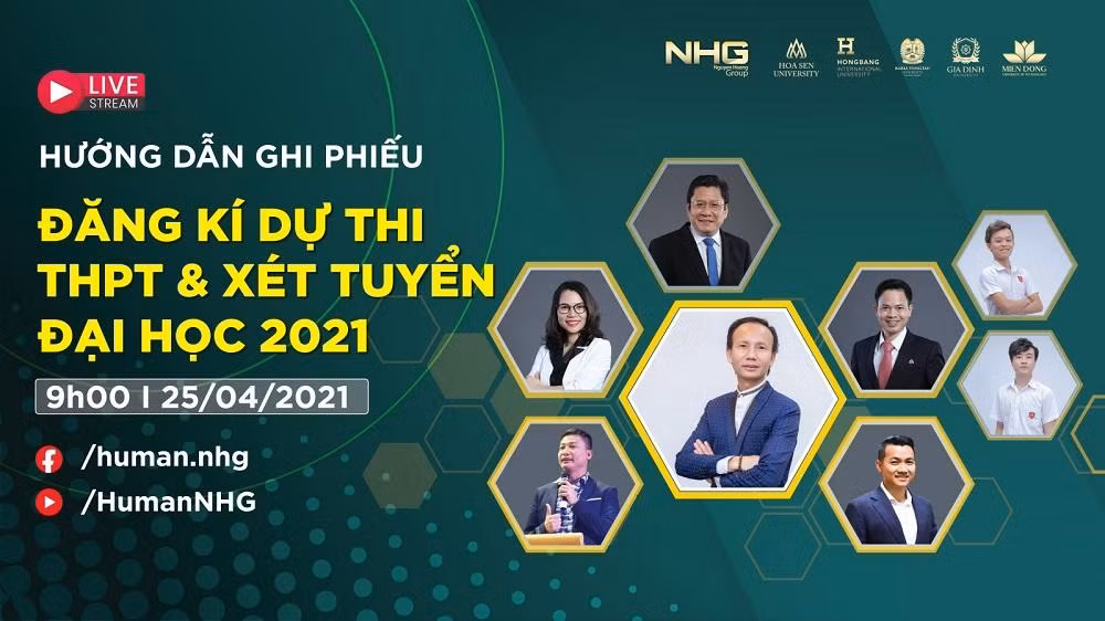 Chương trình tư vấn trực tuyến hướng dẫn ghi phiếu đăng ký dự thi Trung học phổ thông và xét tuyển đại học 2021 giúp thí sinh tự tin làm hồ sơ.