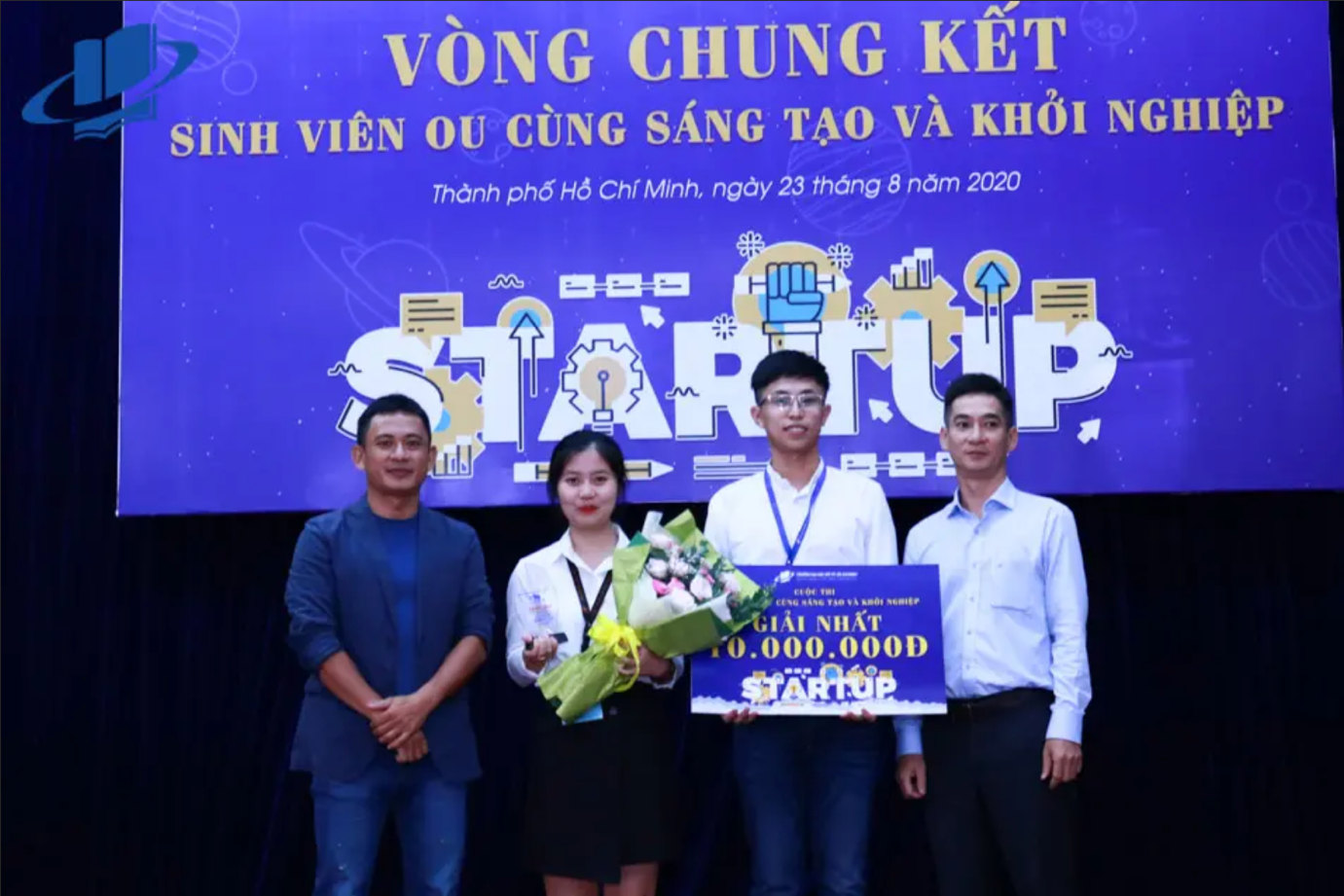 Nhóm sinh viên với dự án: “Sản xuất kinh doanh các sản phẩm từ cây bơ Việt Nam" đạt giải Nhất cấp Trường cuộc thi “Sinh viên OU cùng sáng tạo và khởi nghiệp 2020”.