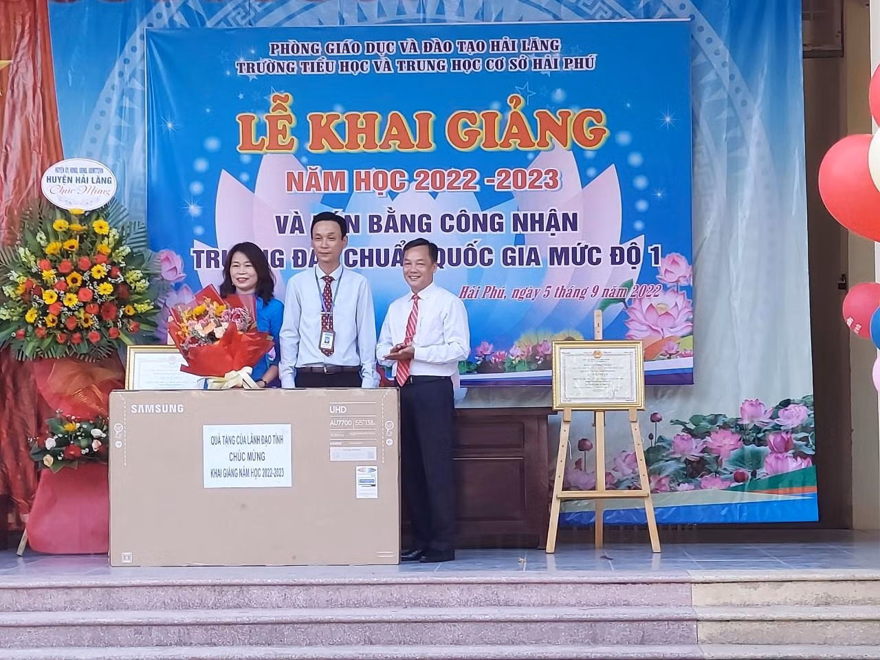Năm học 2022 - 2023 Trường Trung học cơ sở Hải Phú (huyện Hải Lăng) được công nhận chuẩn quốc gia cấp độ 1.