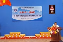 Theo quy định mới, chỉ còn hội thi cấp trường, cấp huyện, cấp tỉnh, không còn hội thi giáo viên dạy giỏi, giáo viên chủ nhiệm lớp giỏi cấp quốc gia. (Ảnh chỉ mang tính minh hoạ: dienbien.edu.vn)